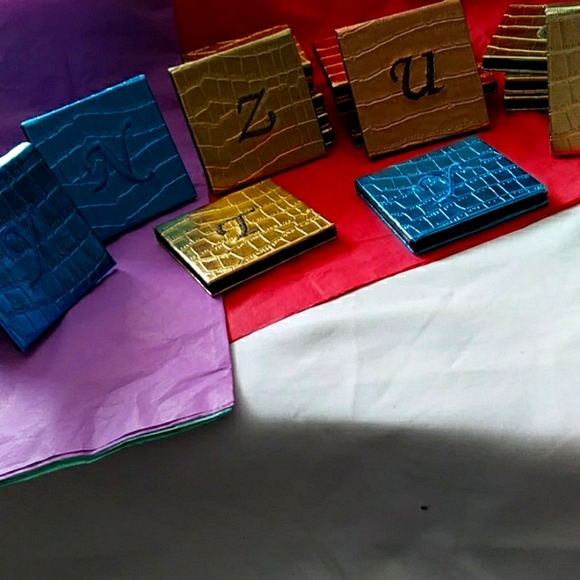 Pictura Other - **FINAL PRICE Pictura Vintage Compact monogrammed mirrors. Letters added.